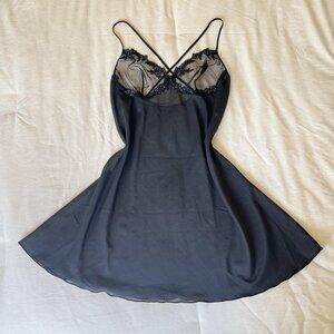 Women's Black and Navy Dress